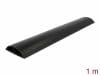 Canal cablu PVC 89 x 21 mm – 1m Negru, Delock 20712