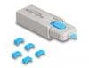 Port blocker USB type C 5 buc +cheie, Delock 20926