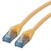 Cablu de retea UTP Patch Cord Cat.6A Component Level LSOH Galben 0.3m, Roline 21.15.2983