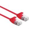 Cablu de retea Slim cat 6A UTP LSOH 0.15m Rosu, Roline 21.15.3910