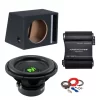 Pachet Subwoofer auto Deaf Bonce MF 12R D2 1200W RMS + Amplificator AAP 1600.1D + Incinta B1250s + kit de cabluri complet