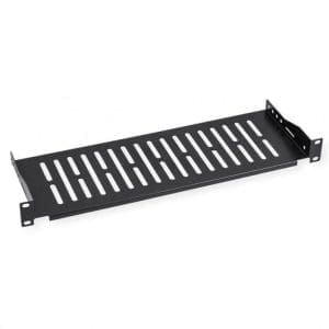 Sertar pentru cabinet 19″ 1U 485x150mm max 10kg Negru, Value 26.99.0400