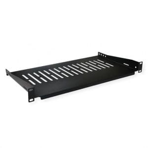 Sertar pentru cabinet 19″ 1U 485x250mm max 10kg Negru, Value 26.99.0401