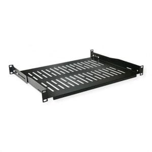 Sertar pentru cabinet 19″ 1U 485x350mm max 25kg Negru, Value 26.99.0402