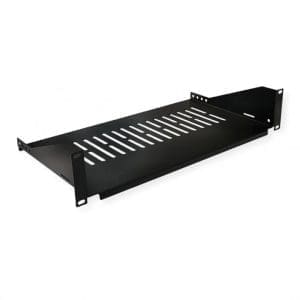 Sertar pentru cabinet 19″ 2U 485x250mm max 10kg Negru, Value 26.99.0405
