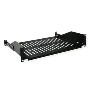 Sertar pentru cabinet 19″ 2U 485x350mm max 25kg Negru, Value 26.99.0406