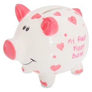 Pusculita – First Piggy Bank – Pink | Lesser & Pavey