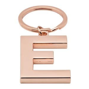 Breloc – Lund Luxe Letter E – Rose Gold | Lund London