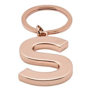 Breloc – Lund Luxe Letter S – Rose Gold | Lund London