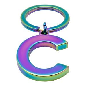 Breloc – Lund Luxe Letter C – Oil Slick | Lund London