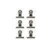 Set 6 clipsuri magnetice- Medium Bulldog Clip -Silver | Romanowski Design