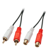 Cablu prelungitor 2 x RCA T-M 2m, Lindy L35671