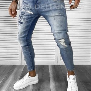 Blugi barbati conici albastri 363 G5-2