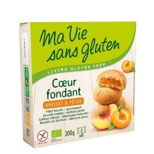 Biscuiți Fără Gluten cu Cremă de Caise și Piersici, 200g ECO| Ma vie sans gluten