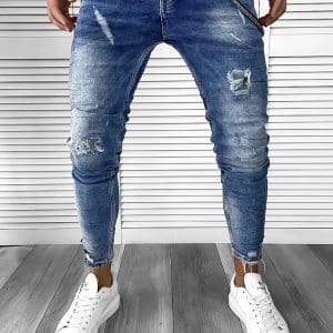 Blugi barbati conici albastri 368 H1-6*