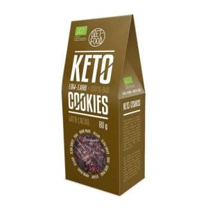 Fursecuri Keto Raw Vegane cu Cacao, 80g ECO| Diet-Food