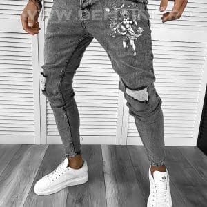 Blugi barbati conici gri 376 A-4.5.6.7