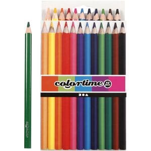 Set de 12 creioane colorate