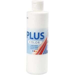Vopsea acrilică pe bază de apă, 250 ml – Alb