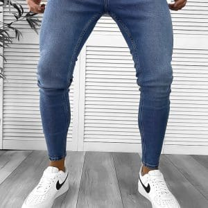 Blugi barbati conici albastri 400 G3-2