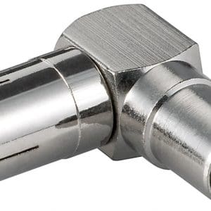 Adaptor antena coaxial unghi 90 grade T-M, Goobay 11391