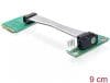 Riser card Mini PCI Express la PCI Express x1 insertie stanga, Delock 41305