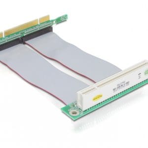 Riser card PCI angled 90 left insertion with 13 cm cable, Delock 41779