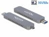 Rack extern USB-C + USB-A la M.2 NVME PCIe SSD, Delock 42616