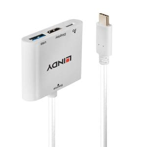 Adaptor USB-C la HDMI 4K@30Hz + 1 x USB-A + alimentare PD, Lindy L43274