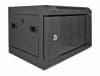 Cabinet 10″ 4U cu usa din sticla Negru, Delock 43379