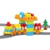 Set de Constructii Dolu cu Trenulet 58 Piese