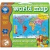 Puzzle si Poster Orchard Toys Harta Lumii 150 Piese