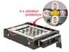 Rack mobil 3.5″ pentru 1 x 2.5″ SATA / SAS HDD / SSD cu protectie la vibratii, Delock 47228
