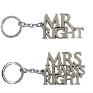Breloc – Mr Right / Mrs Always Right – 2 modele | Lesser & Pavey