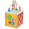 Cub din Lemn New Classic Toys cu 5 Activitati