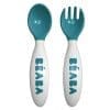 Set Lingurita si Furculita Ergonomica Beaba Turcoaz