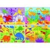 Set 4 Puzzle-uri Galt Dinozauri, 12, 16, 20, 24 piese