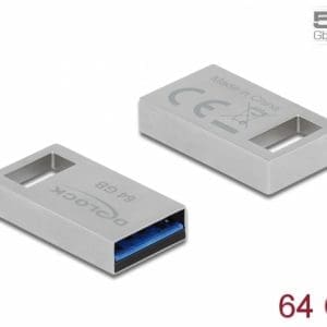 Stick 3.2 Gen 1 cu carcasa metalica 64GB, Delock 54071