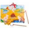 Joc de Pescuit Magnetic BigJigs Toys Dinozaurii Fiorosi