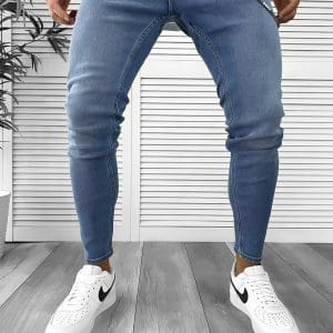 Blugi barbati conici albastri 552 g1-1