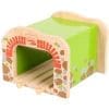 Accesoriu Tunel Dublu pentru Circuit Feroviar BigJigs Toys