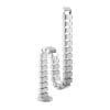 Organizator cabluri/canal cablu inaltime reglabila 68x36mm max. 1.28m Silver, InLine IL59996B