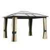 Outsunny Pavilion de Lux din Aluminiu Cort pentru Gradina 3×3.6×2.65m