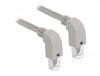 Cablu de retea RJ45 cat 6 S/FTP LSOH unghi jos 1m Gri, Delock 85868
