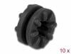 Set 10 buc garnituri impotriva vibratiilor Negru, Delock 60191