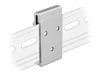 Clema de fixare din aluminiu pentru montare sina DIN cu 3 gauri, Delock 65991
