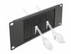 Organizator cabluri 10″ 2U pentru cabinet cu perii, Delock 66481