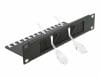 Organizator cabluri 10″ 1U pentru cabinet cu suport, Delock 66483