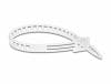 Set 20 buc bride reutilizabile 250 x 9 mm Transparent + Negru, Delock 19313