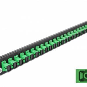 Panou 19″ pentru carcasa 24 porturi SC Simplex OS2 verde, Delock 43352